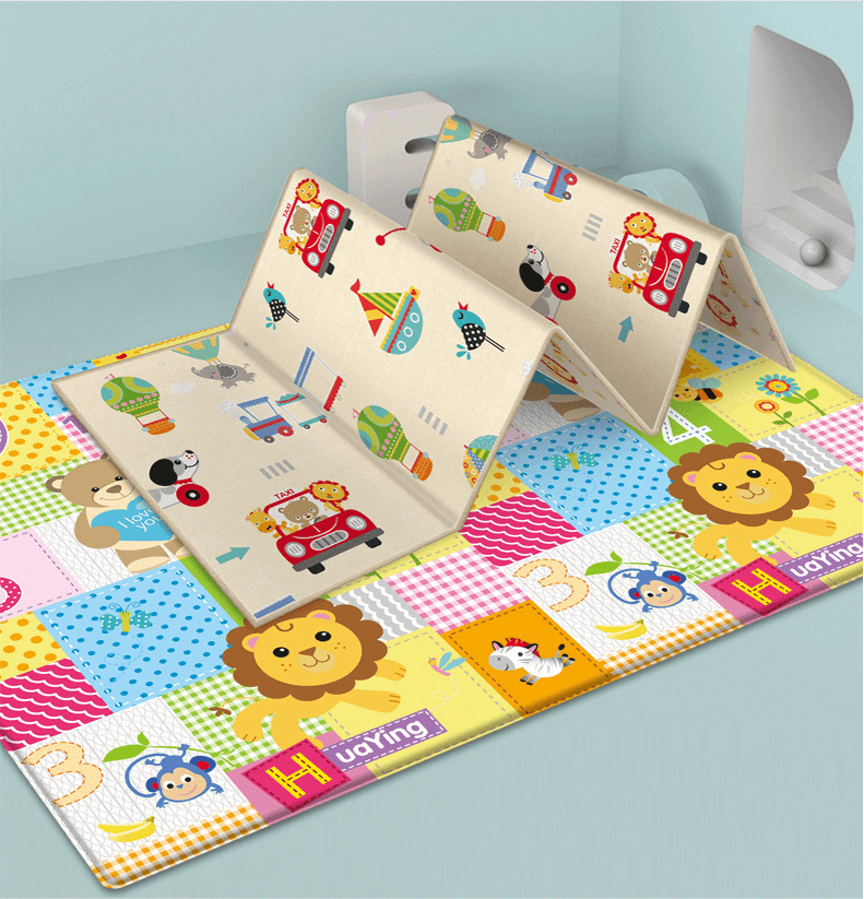 Baby Foldable Crawling and Tummy Time Mat - Premium  from Hey! Little One - Just £24.95! Shop now at Hey! Little One