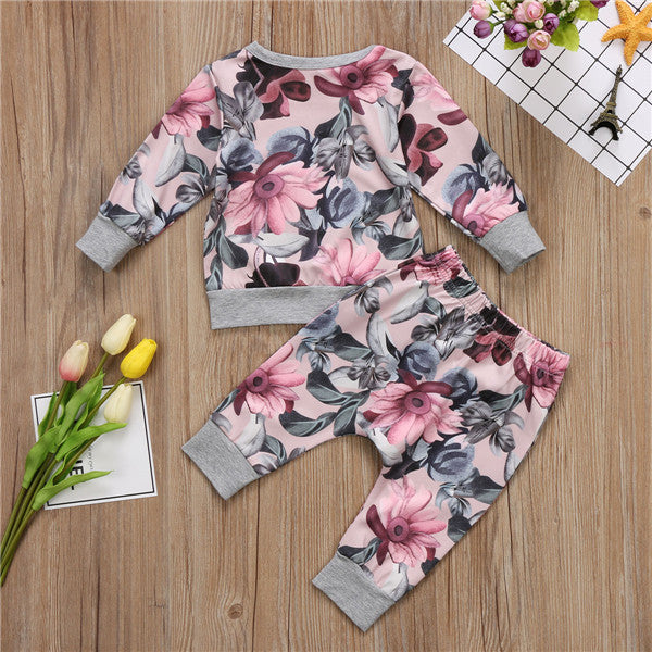 Baby and Kid's Flower Tracksuit