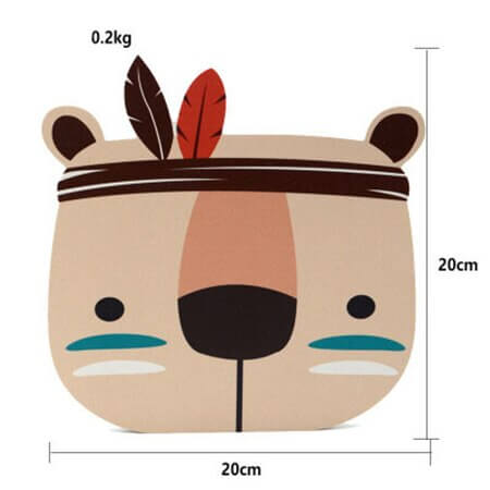 Wooden Animal Room Decoration Wall Mount - Premium  from eprolo - Just £7.95! Shop now at Hey! Little One