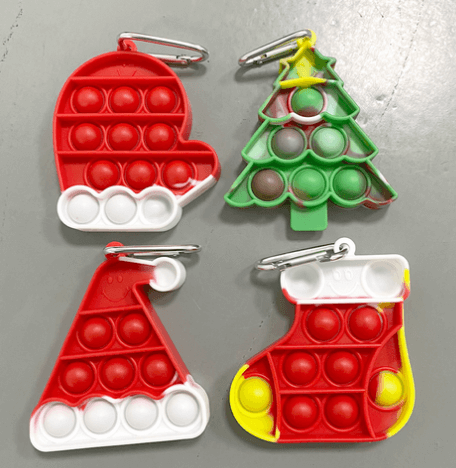 Christmas Theme Pop-It Key Chain - Premium  from eprolo - Just £6.95! Shop now at Hey! Little One