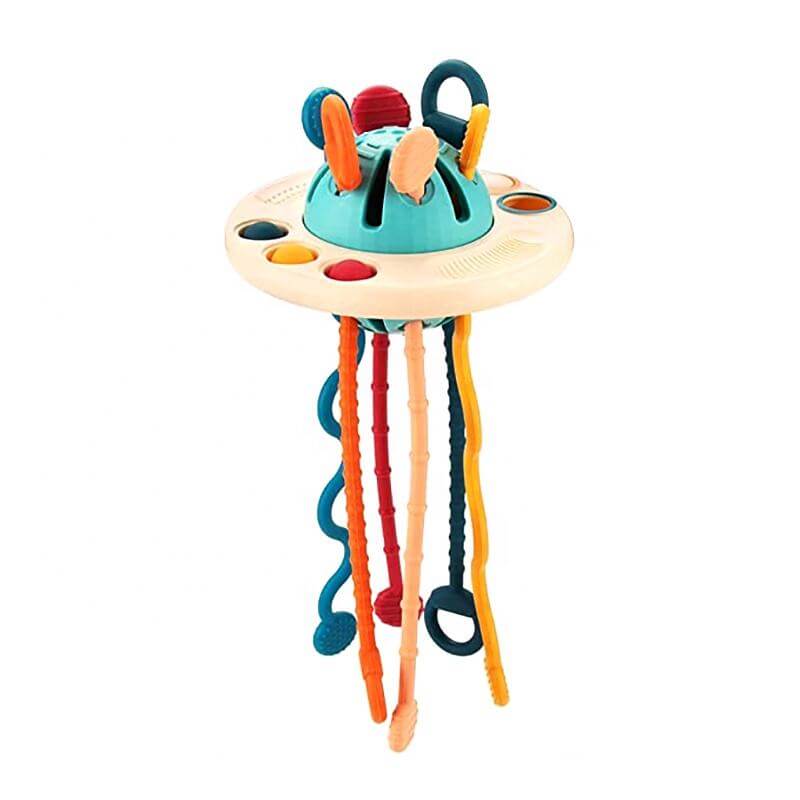 Baby Fun Flying Saucer Sensory Baby Toy - Premium  from eprolo - Just £9.95! Shop now at Hey! Little One