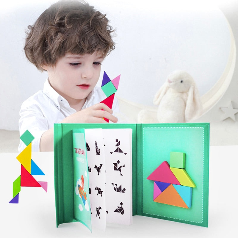 Magnetic Tangram Toddler Puzzle Book