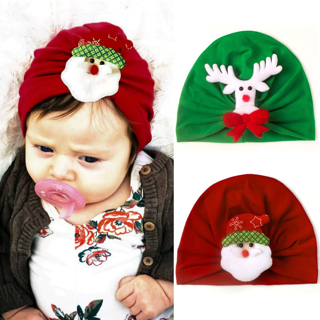 Hat Newborn Christmas Santa Hat Headdress Cozy Hat Infant Head Accessories New Year Holiday Party Hat Props - Premium  from eprolo - Just £10.04! Shop now at Hey! Little One