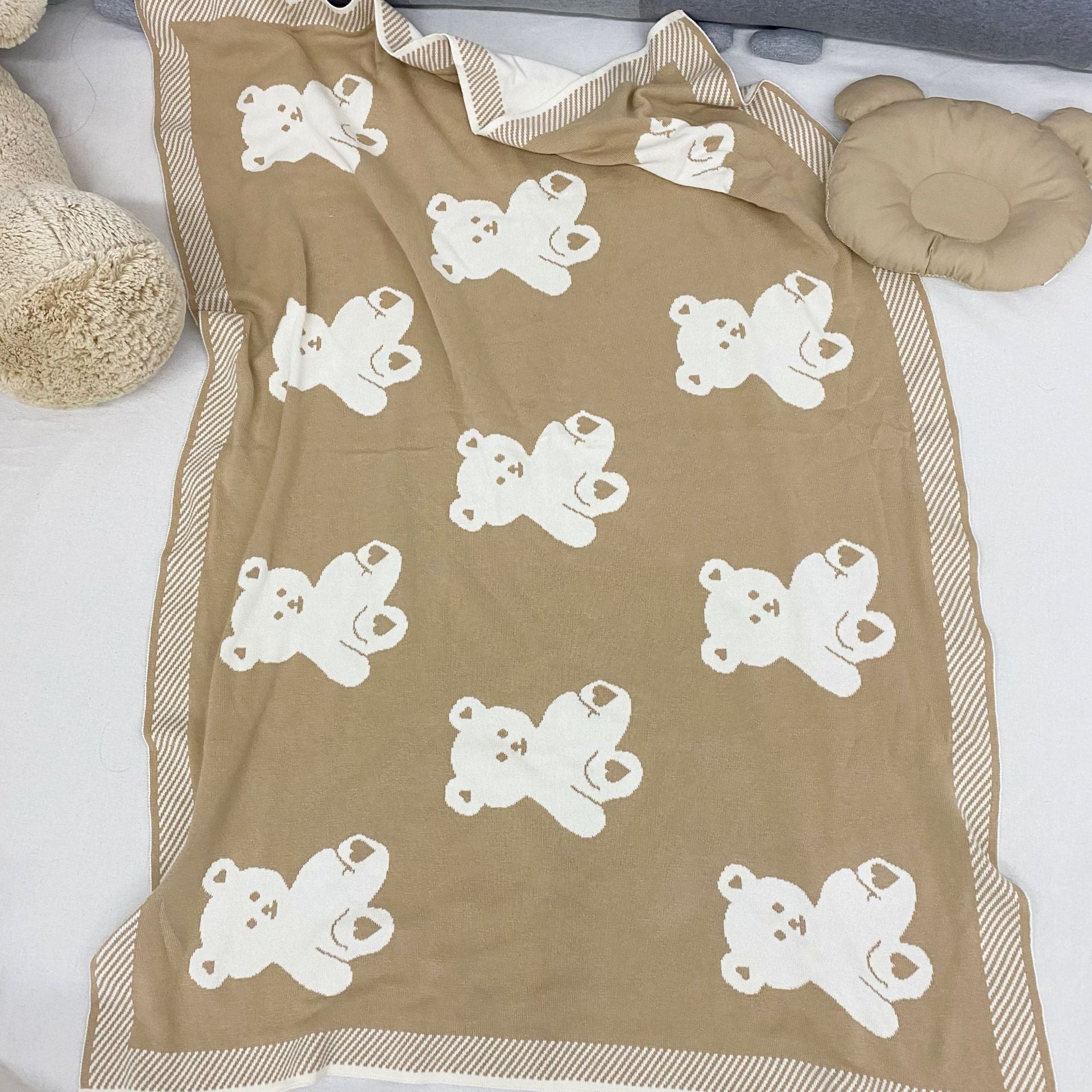 Baby Stroller Warm Knitted Blanket