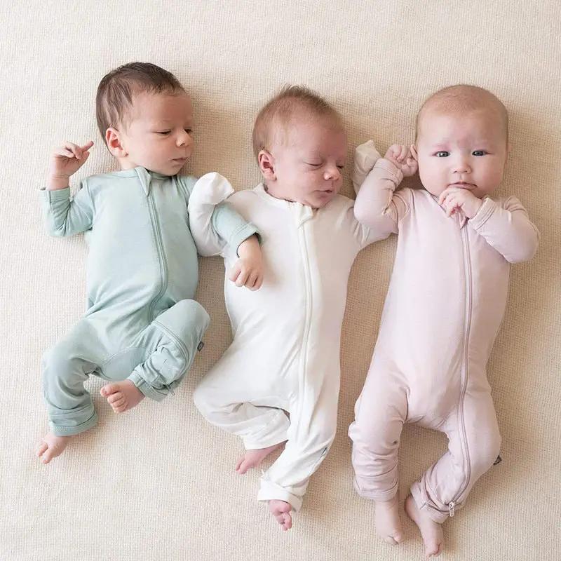 Bamboo Fiber Baby Clothes Newborn Sleepsuit