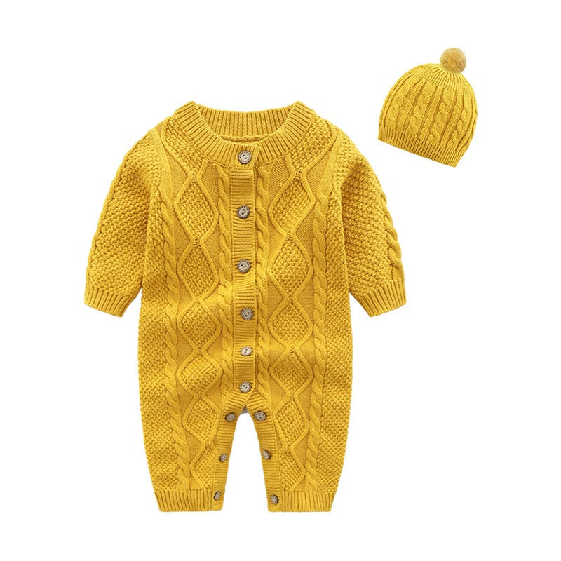 Baby Knitted Sweater Romper