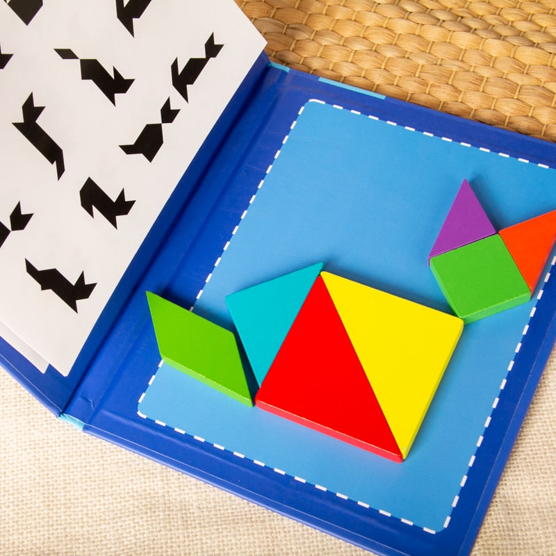 Magnetic Tangram Toddler Puzzle Book