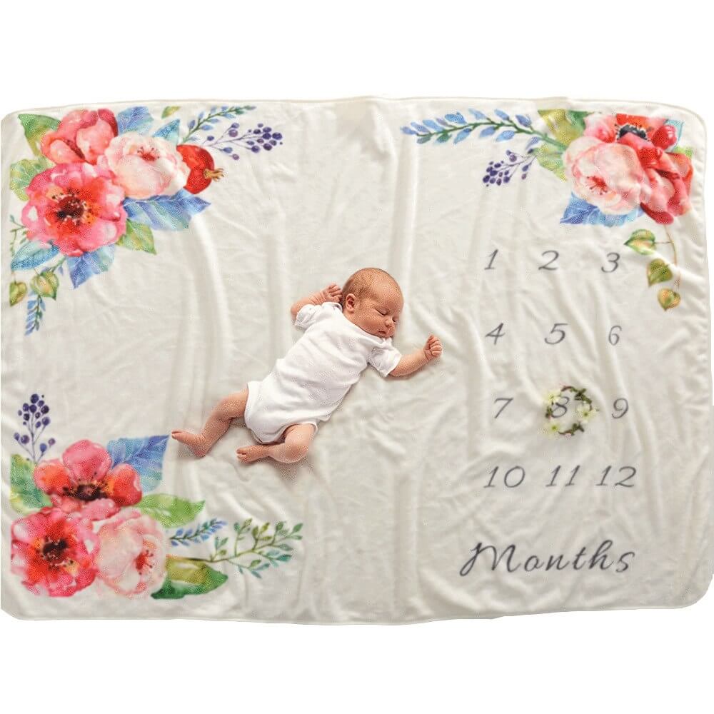 Baby Milestone Blanket Baby Photography Prop - Premium  from eprolo - Just £14.95! Shop now at Hey! Little One