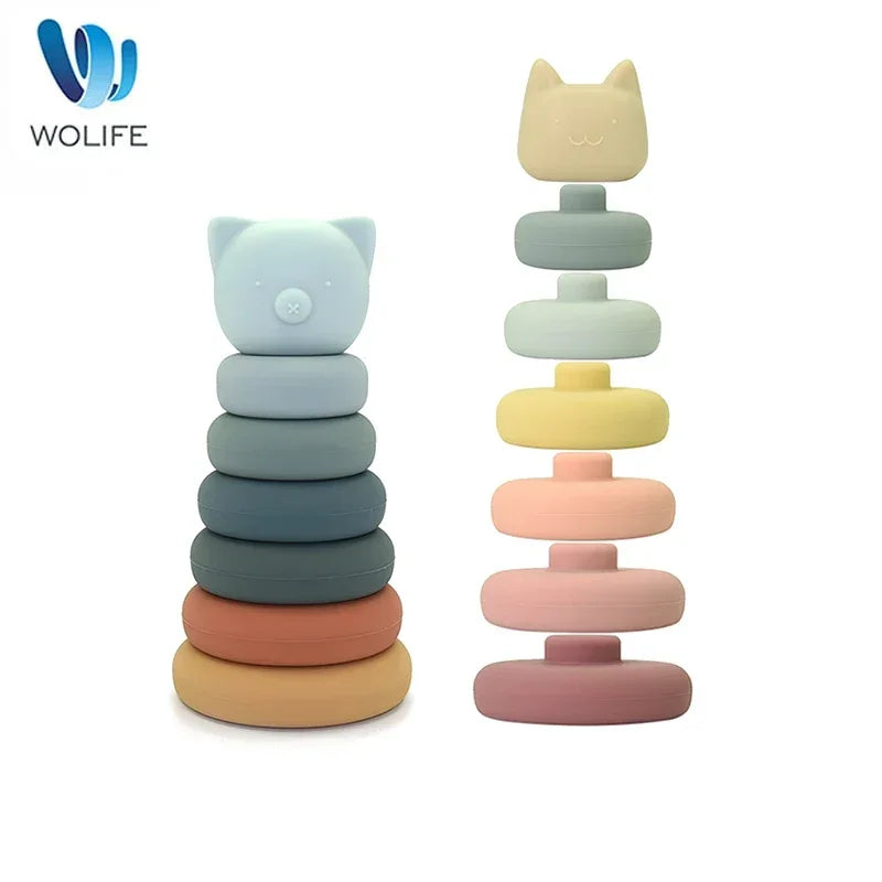 Baby Silicone Educational Construction Toy