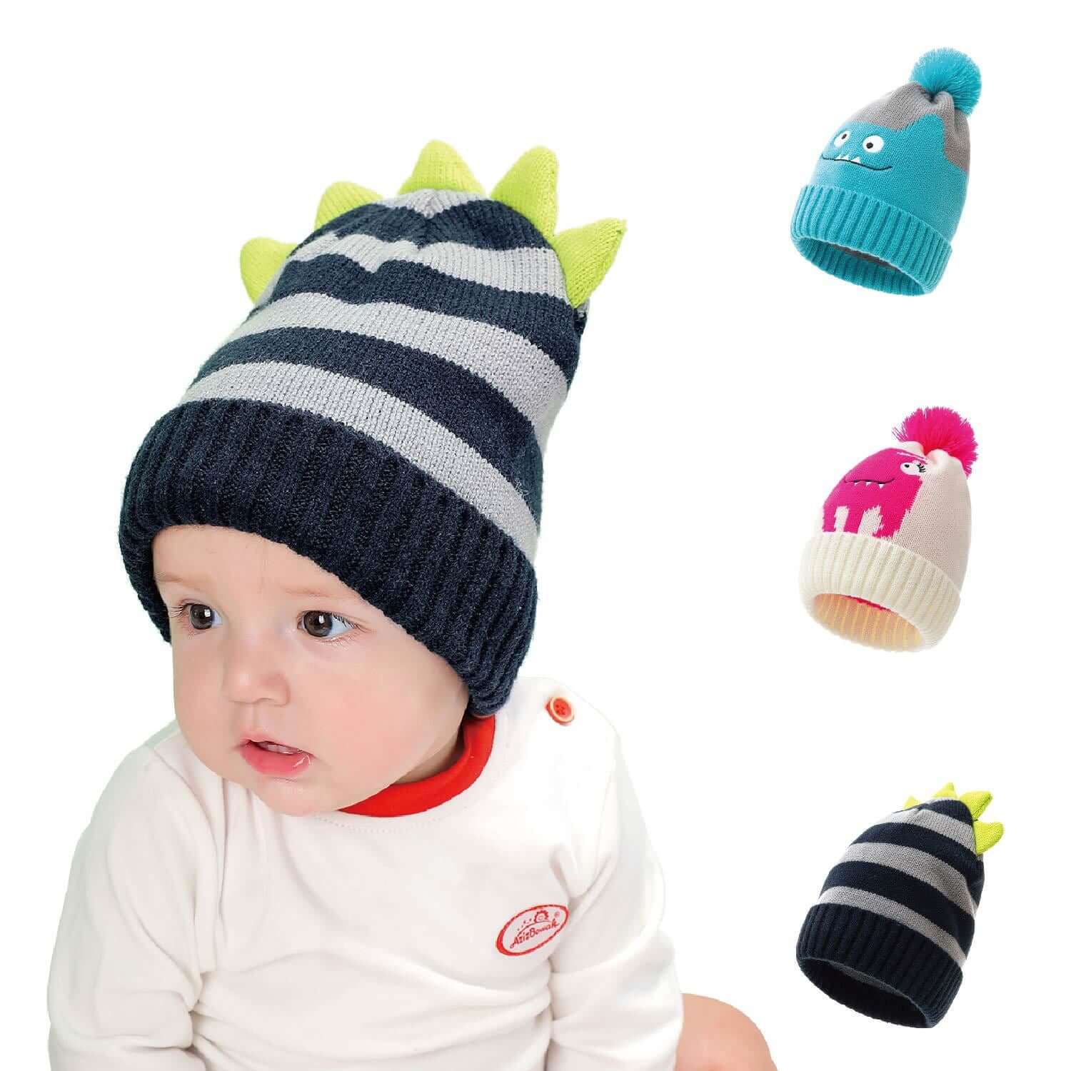 Dinosaur Warm Children's Hat - Premium  from Hey! Little One - Just £8.99! Shop now at Hey! Little One