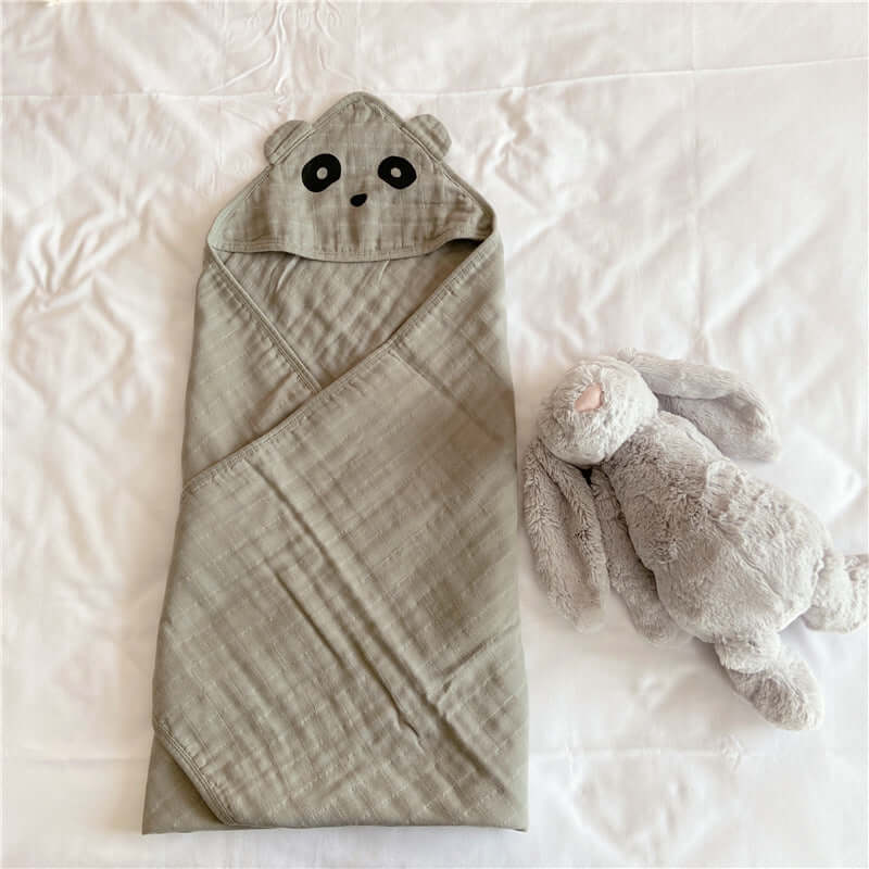 Baby Organic Gauze Bath Towel Cover Blanket - Premium  from Hey! Little One - Just £22.99! Shop now at Hey! Little One