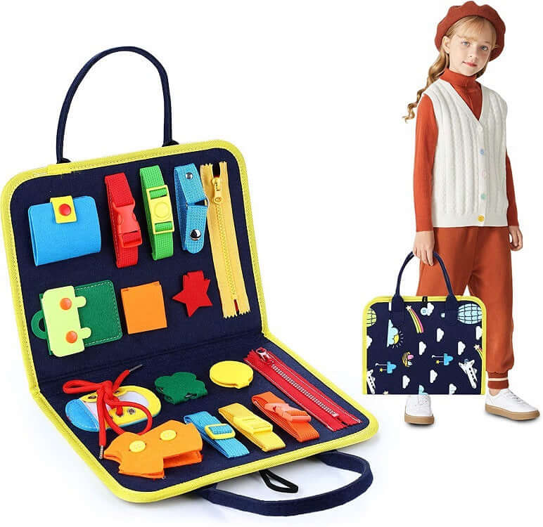 Busy Book Sensory Learning Toy - Premium  from Hey! Little One - Just £14.50! Shop now at Hey! Little One