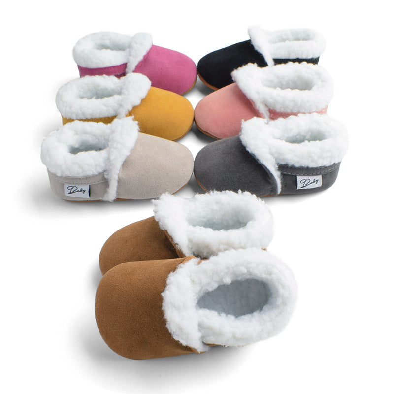 Fleece Multicolor Baby Slippers