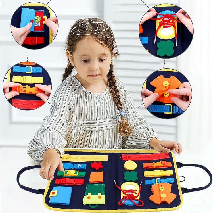 Busy Book Sensory Learning Toy - Premium  from Hey! Little One - Just £14.50! Shop now at Hey! Little One